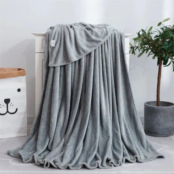 Thermal Soft AC Throw Blanket - Grey