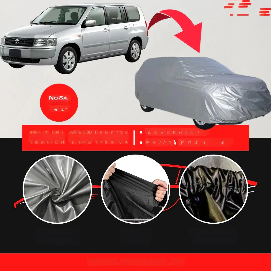 Toyota Probox 2002-2014 Car Top Cover - Waterproof & Dustproof Silver Spray Coated + Free Bag