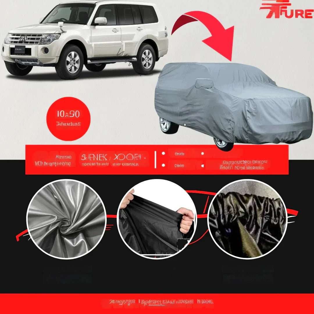 Mitsubishi Pajero 1982-2025 Car Top Cover - Waterproof & Dustproof Silver Spray Coated + Free Bag