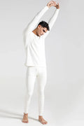 Men's Full-Body Thermal Warmer Wool (FULL SUIT)- White