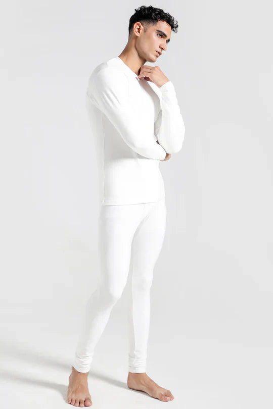 Men's Thermal Warmer Wool (TROUSER) - WHITE