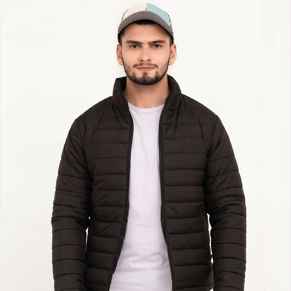 Stand Collar Puffer Jacket -