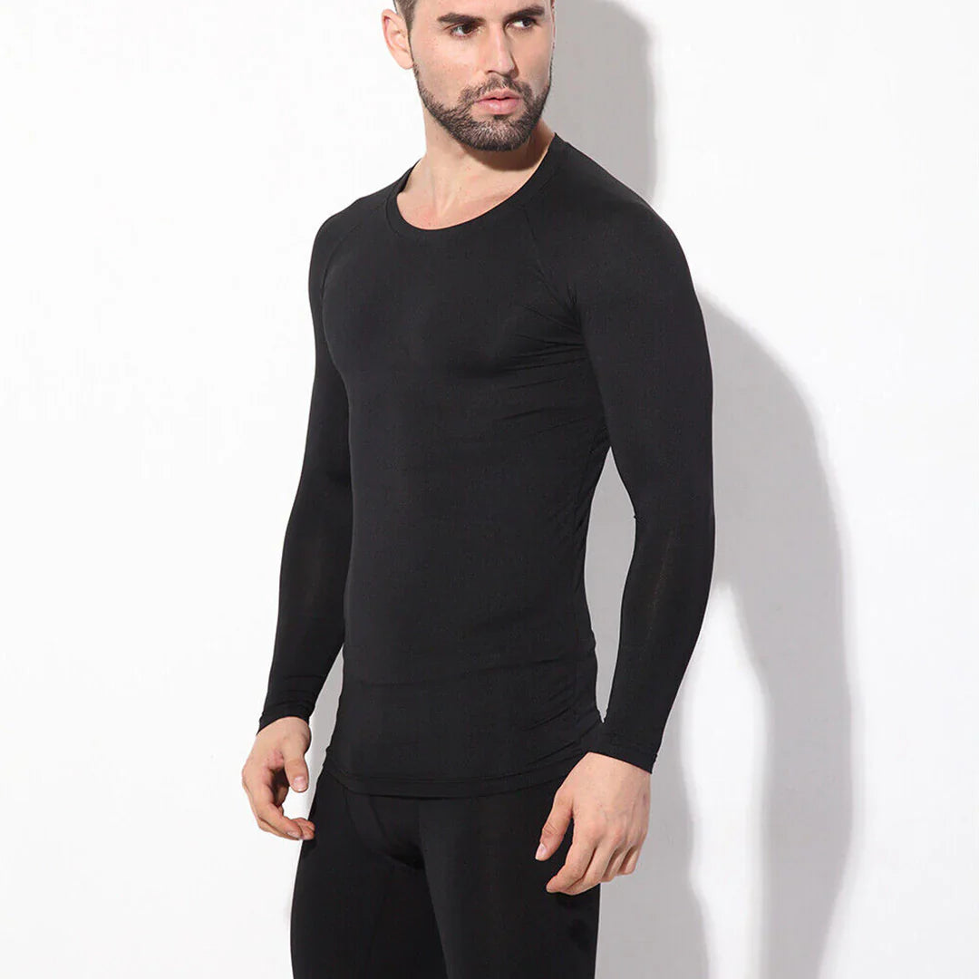 Men's Thermal Warmer Wool- SHIRT - BLACK