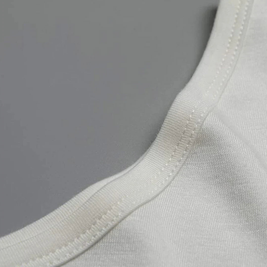 Women's Deep Neck Full-Body Thermal Warmer Wool (FULL SUIT) - WHITE