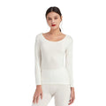 Women's Thermal Warmer Wool- SHIRT - WHITE