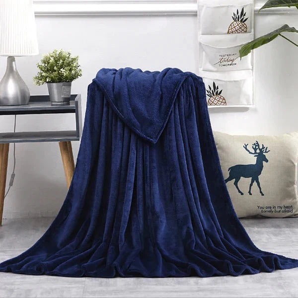 Thermal Soft AC Throw Blanket - Blue Thermal Soft AC Throw Blanket - Blue
