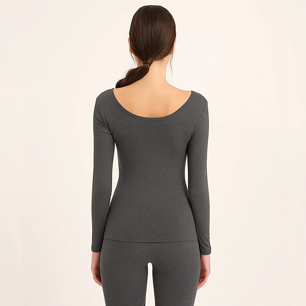 Women's Thermal Warmer Wool TROUSER- Charcoal Grey