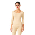Women's Thermal Warmer Wool (Shirt) - BEIGE