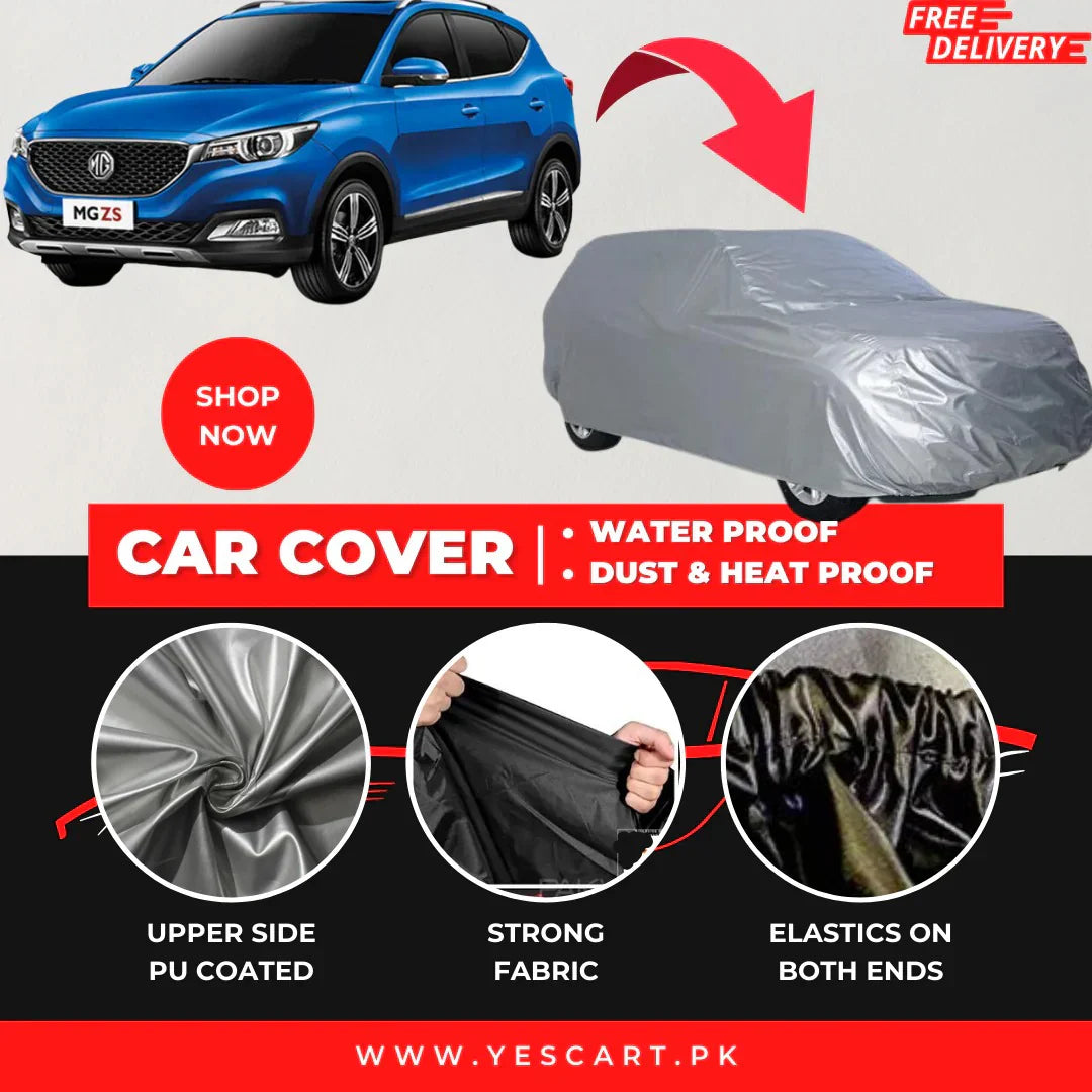 MG ZS 2021-2025 Car Top Cover - Waterproof & Dustproof Silver Spray Coated + Free Bag