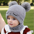 KIDS EYEBROW WOOL CAP ( GREY ) #153