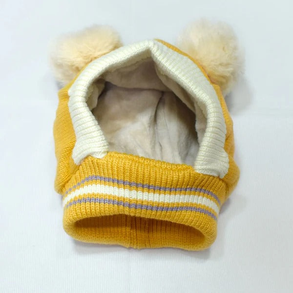 KIDS STAR WOOL CAP ( YELLOW ) #155