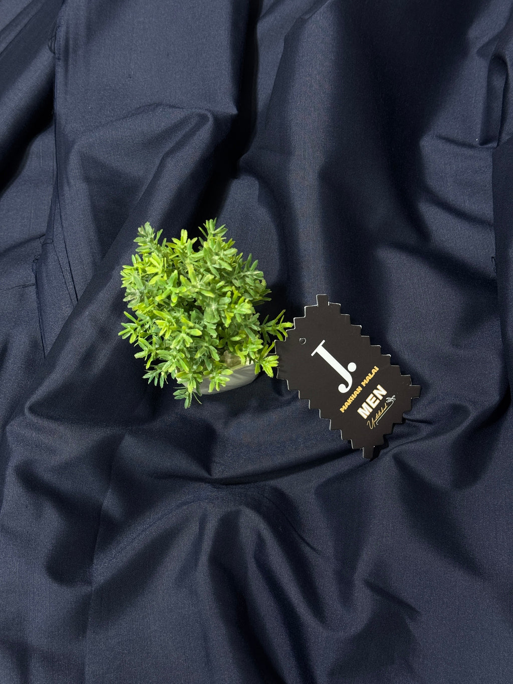 J. MALAI BOSKI (UNSTITCHED) NAVY BLUE