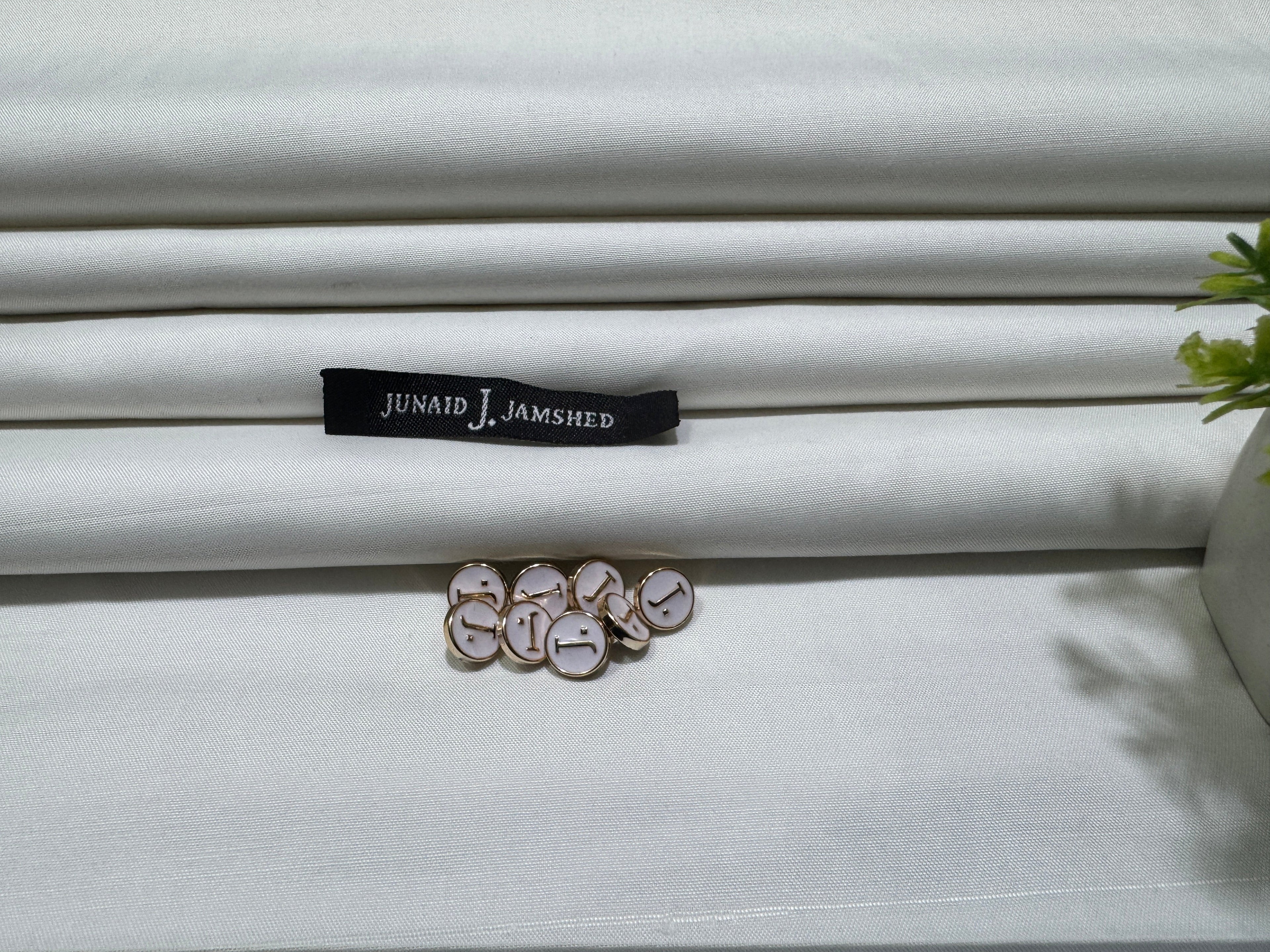 J. MALAI BOSKI (UNSTITCHED) PEARL WHITE