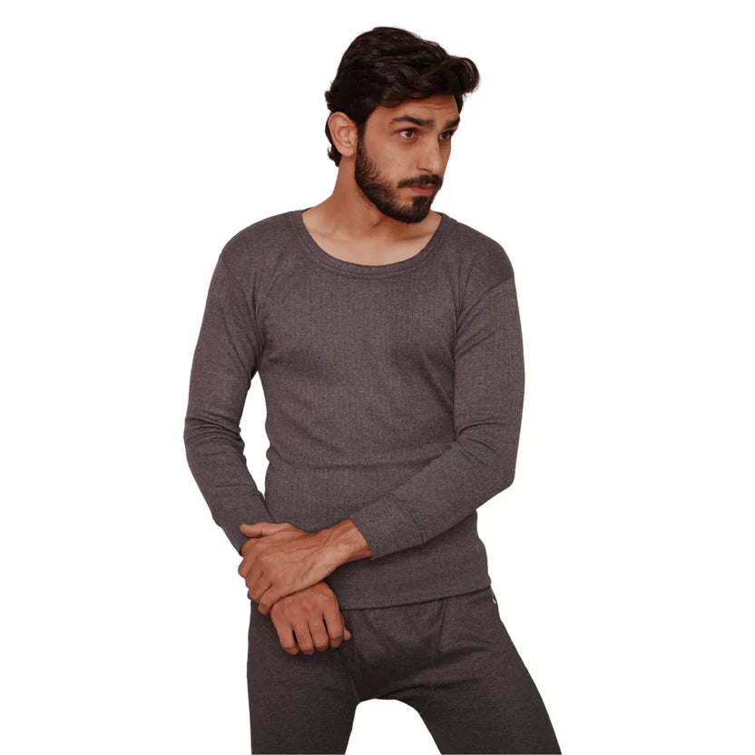 Thermal Warmer Wool Shirt - Charcoal Grey