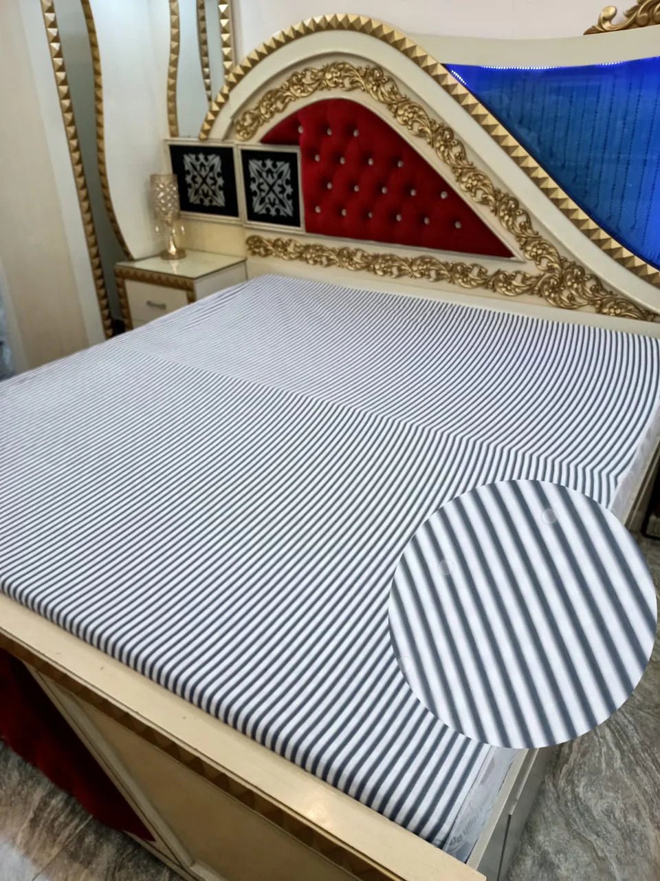 WATERPROOF MATTRESS COVER LINNING GRAY