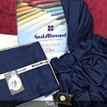 Unstitched Wash & Wear Suit (GUL AHMED - NAVY BLUE)