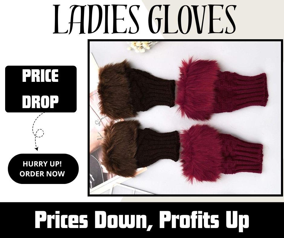 Ladies Wool Gloves (Red) #152