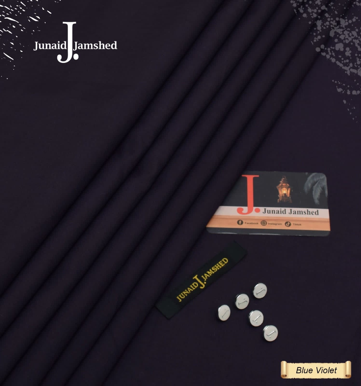 J. MALAI BOSKI (UNSTITCHED) BLUE VIOLET