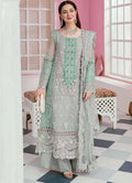 ELAAF BRIDAL Luxury Organza 3-Piece Embroidered Suit | Heavy Stone & Ada Handwork | Pearl Sleeves & Tassel Dupatta | Malai Trouser | UNSTITCHED