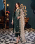 CHARISMA Luxury Chiffon 3-Piece Embroidered Suit | Heavy Organza Neck & Cuffs | Chak Patti, Embroidered Dupatta & Malai Trouser | UNSTITCHED