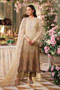 MARIA.B Luxury Chiffon Tie & Dye 3-Piece Embroidered Suit | Heavy Sequin & Hand Ada Work | Scalloped Borders, Beads & Fancy Tassels | UNSTITCHED