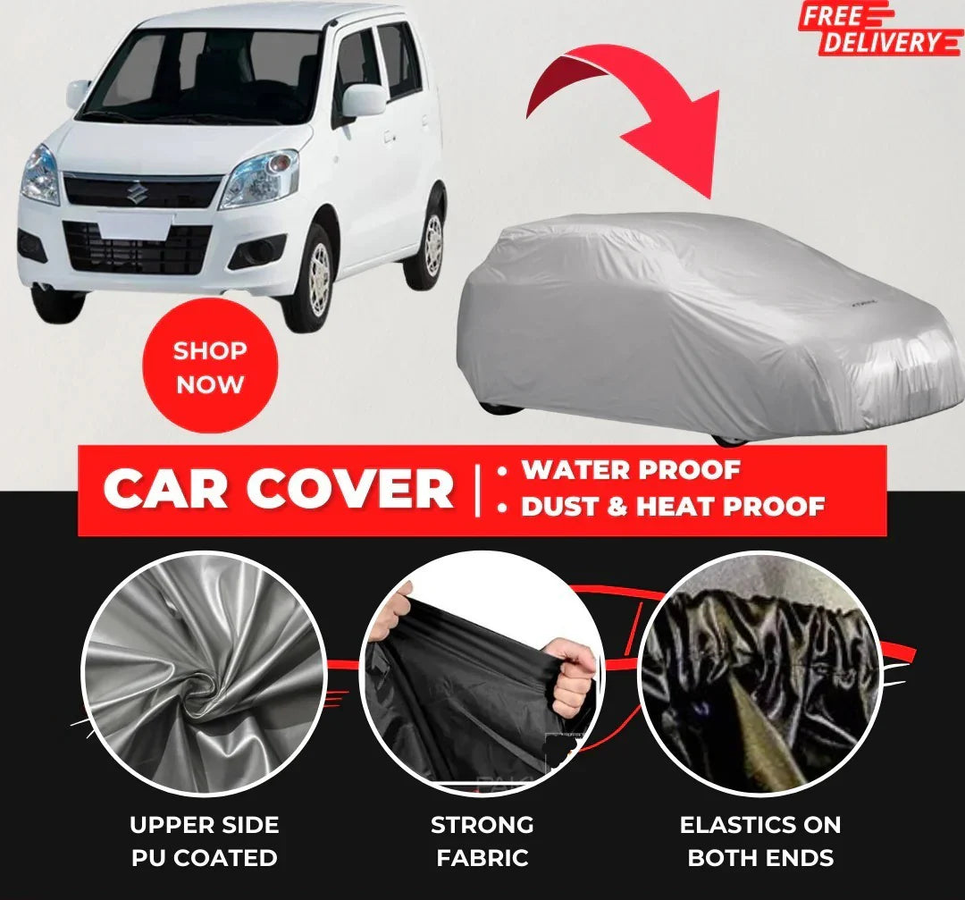 Suzuki Wagon R 2014-2023 Car Top Cover - Waterproof & Dustproof Silver Spray Coated + Free Bag (Car-03)