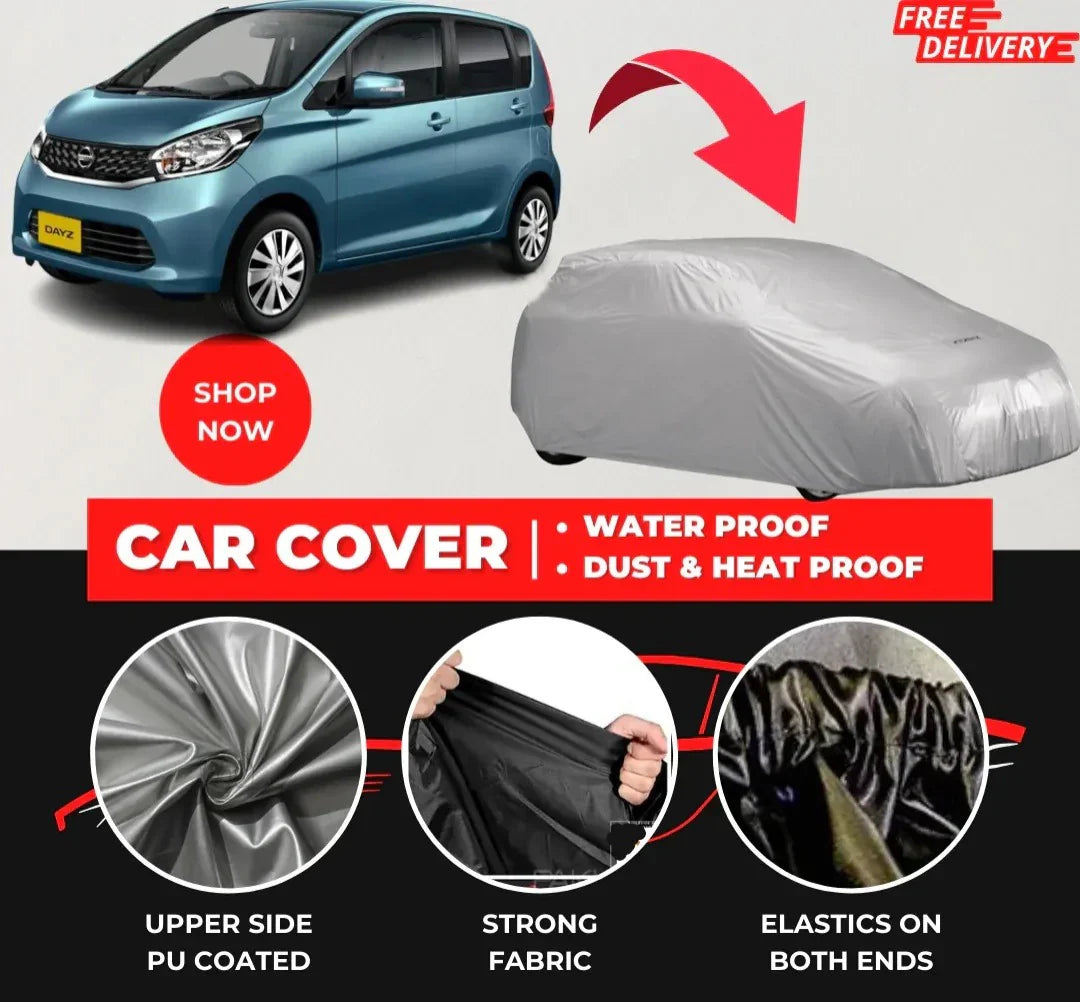 Nissan Dayz 2013-2023 Car Top Cover - Waterproof & Dustproof Silver Spray Coated + Free Bag (Car-03)