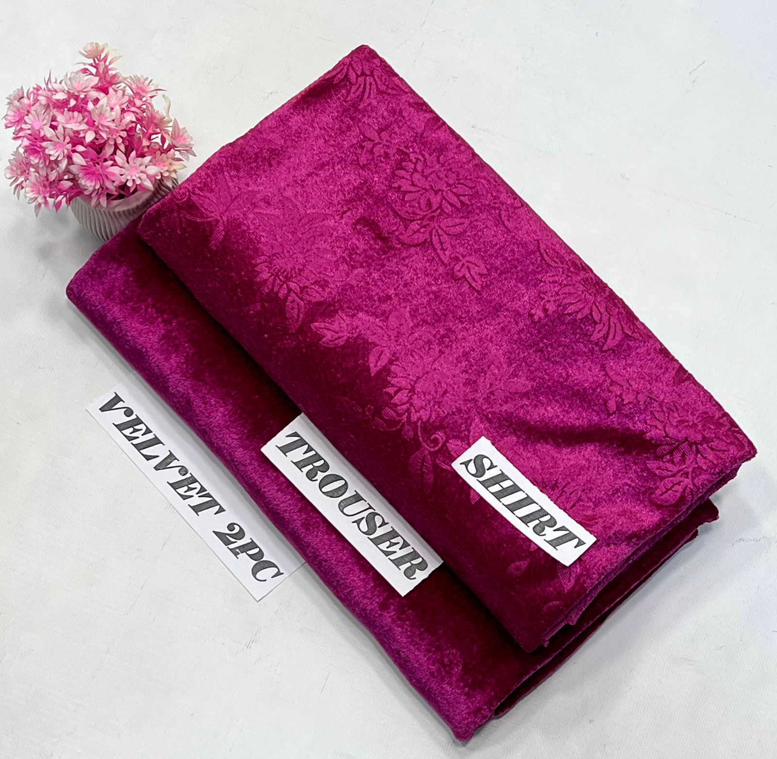 KOREAN VELVET 2PC KT-28 ( Light Purple )
