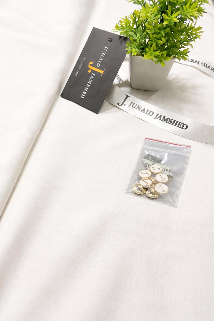 J. MALAI BOSKI (UNSTITCHED) PEARL WHITE