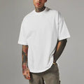 Plain White Drop Shoulder T-Shirt For Mens