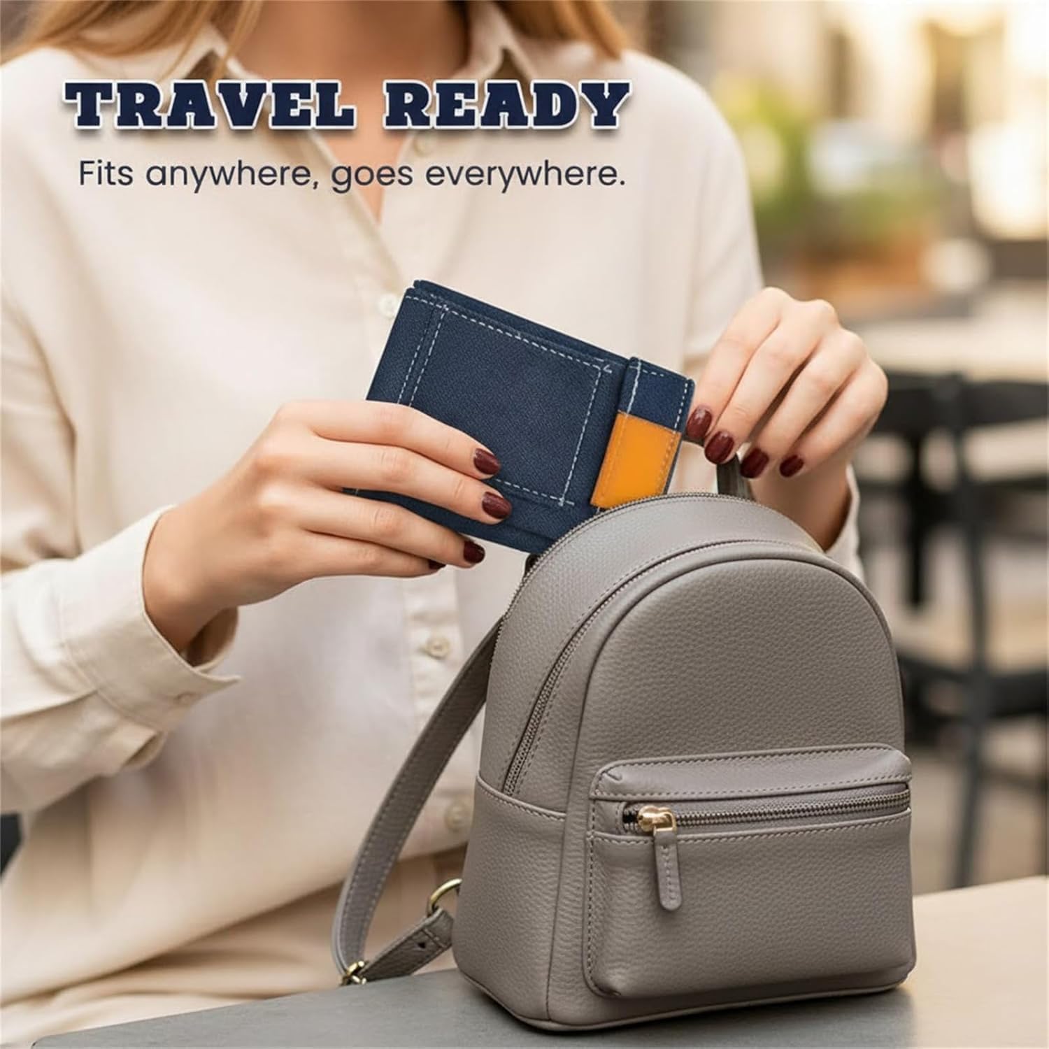 Denim Jeans Mini Pocket Wallet with Secure Card Holder, Foldable Street Style Premium Purse
