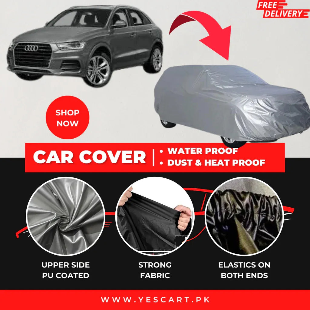 Audi Q3 2012-2025 Car Top Cover - Waterproof & Dustproof Silver Spray Coated + Free Bag