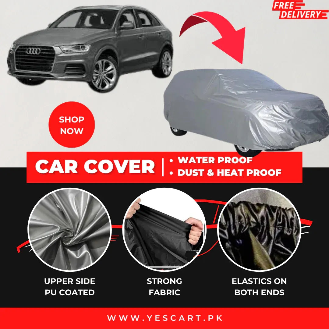 Audi Q3 2012-2025 Car Top Cover - Waterproof & Dustproof Silver Spray Coated + Free Bag