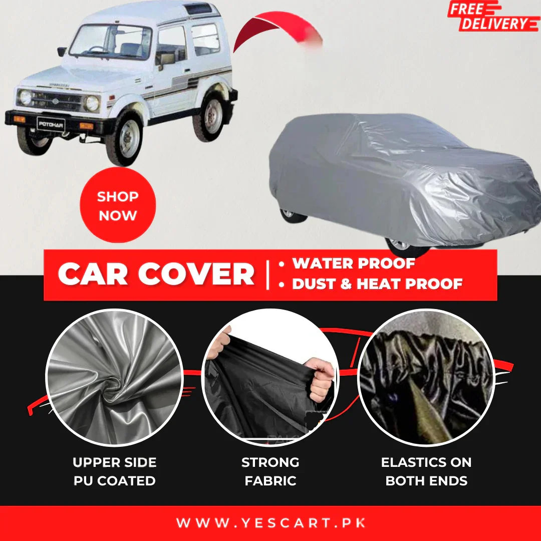 Suzuki Potohar 1985-2003 Car Top Cover - Waterproof & Dustproof Silver Spray Coated + Free Bag